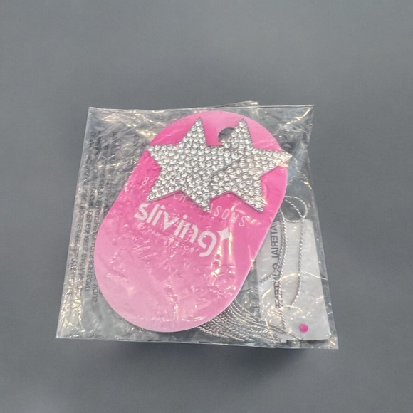 Sliving by Paris Hilton Star Drop Earrings Silver NEW - Picture 5 of 5